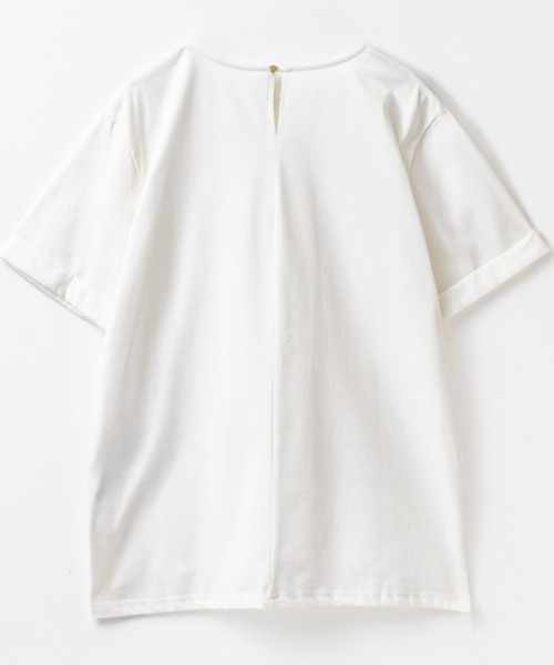 NAVY(ネイビー)の「NAVY 冷感 UVカット ドライ キレイ見えTシャツ(Tシャツ/カットソー・レディース・ベージュ/ホワイト/ブラック・L/M/XL/S)」の11枚目の写真