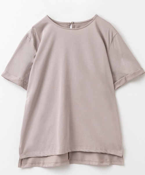 NAVY(ネイビー)の「NAVY 冷感 UVカット ドライ キレイ見えTシャツ(Tシャツ/カットソー・レディース・ベージュ/ホワイト/ブラック・L/M/XL/S)」の14枚目の写真