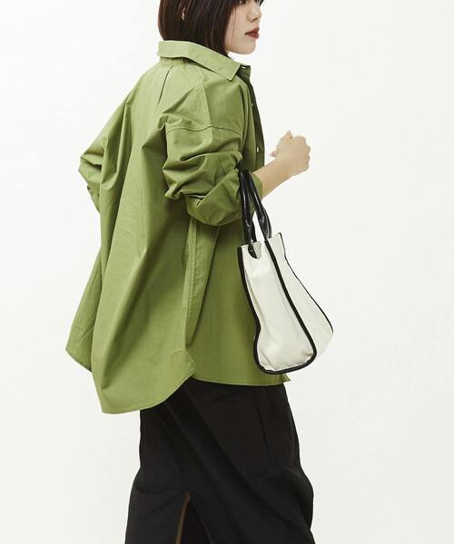 CONVERSE TOKYO（コンバーストウキョウ）の「【WEB LIMITED】STAR★ PATCH SHIRT（シャツ/ブラウス・レディース・ホワイト/ベージュ/カーキ/ブラック・FREE）」の5枚目の写真