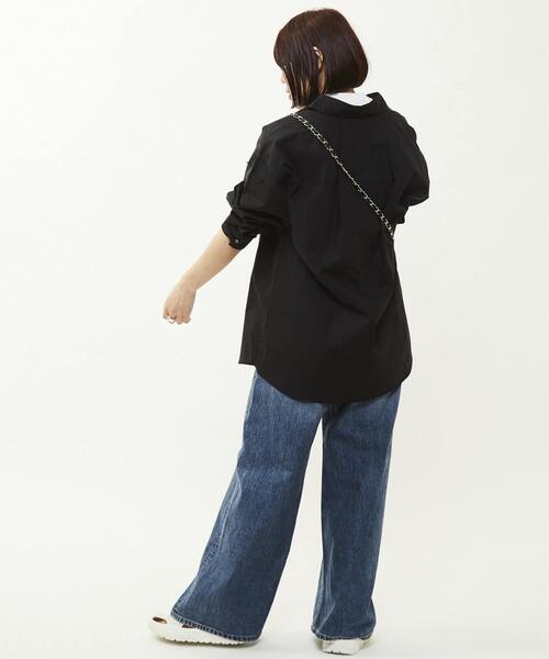 CONVERSE TOKYO（コンバーストウキョウ）の「【WEB LIMITED】STAR★ PATCH SHIRT（シャツ/ブラウス・レディース・ホワイト/ベージュ/カーキ/ブラック・FREE）」の10枚目の写真