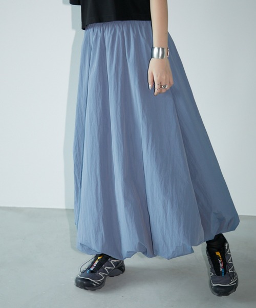 Aunt Marie's(アントマリーズ)の「ナイロンバルーンスカート(スカート・レディース・ブラック/アイボリー/ブルー・FREE)」の9枚目の写真