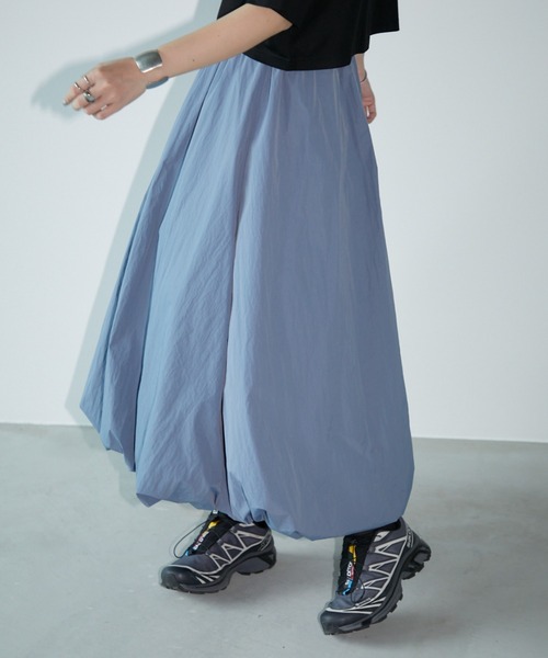 Aunt Marie's(アントマリーズ)の「ナイロンバルーンスカート(スカート・レディース・ブラック/アイボリー/ブルー・FREE)」の13枚目の写真