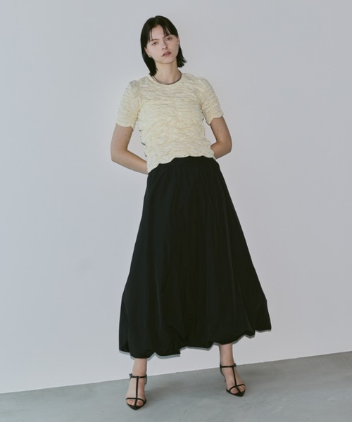 Aunt Marie's(アントマリーズ)の「ナイロンバルーンスカート(スカート・レディース・ブラック/アイボリー/ブルー・FREE)」の7枚目の写真