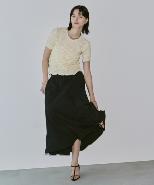 Aunt Marie's(アントマリーズ)の「ナイロンバルーンスカート(スカート・レディース・ブラック/アイボリー/ブルー・FREE)」の8枚目の写真