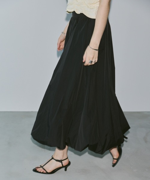 Aunt Marie's(アントマリーズ)の「ナイロンバルーンスカート(スカート・レディース・ブラック/アイボリー/ブルー・FREE)」の4枚目の写真