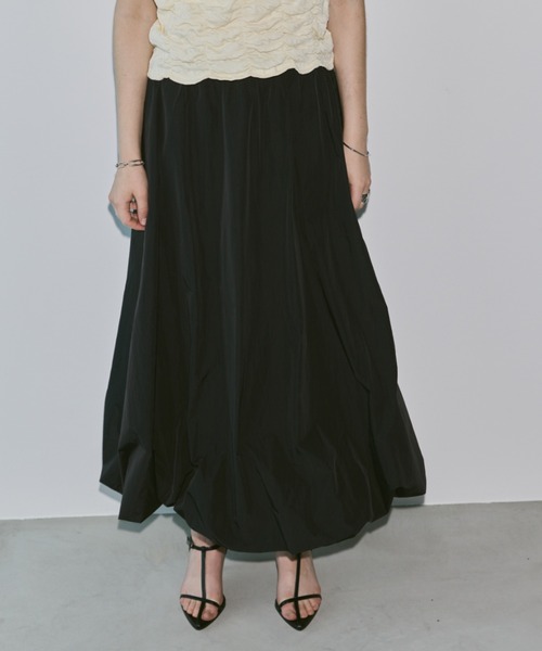 Aunt Marie's(アントマリーズ)の「ナイロンバルーンスカート(スカート・レディース・ブラック/アイボリー/ブルー・FREE)」の6枚目の写真