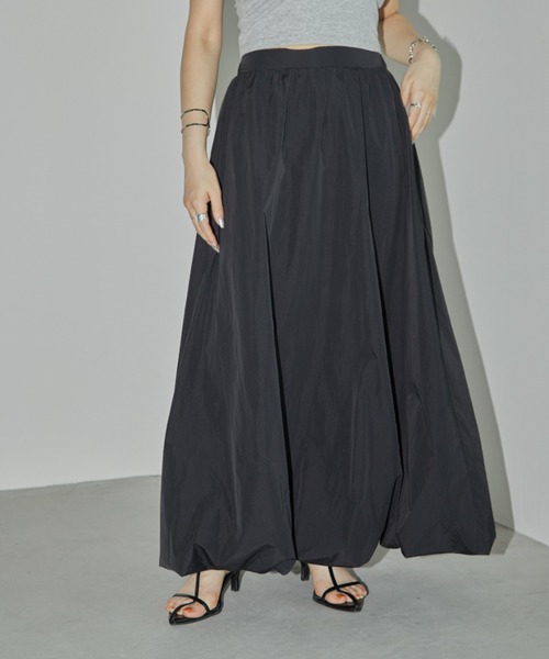 Aunt Marie's(アントマリーズ)の「ナイロンバルーンスカート(スカート・レディース・ブラック/アイボリー/ブルー・FREE)」の16枚目の写真