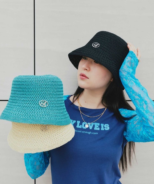 atmos pink（アトモスピンク）の「atmos pink Thermo Cloche Hat / アトモス ピンク サーモ クローシュ ハット（ハット・レディース・ブラック/アイボリー/ターコイズブルー・FREE）」の4枚目の写真