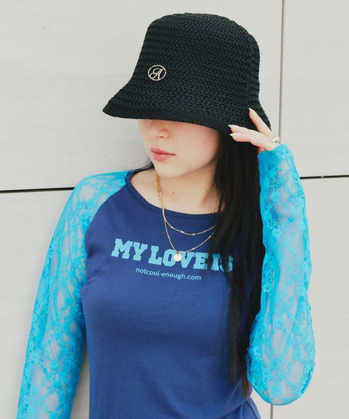 atmos pink（アトモスピンク）の「atmos pink Thermo Cloche Hat / アトモス ピンク サーモ クローシュ ハット（ハット・レディース・ブラック/アイボリー/ターコイズブルー・FREE）」の7枚目の写真