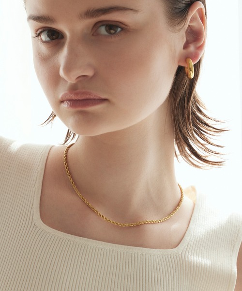 CENE(セネ)の「【CENE】セネ/ボリュームシィクフープピアス(ピアス(両耳用)・レディース・ゴールド/シルバー・FREE)」の16枚目の写真