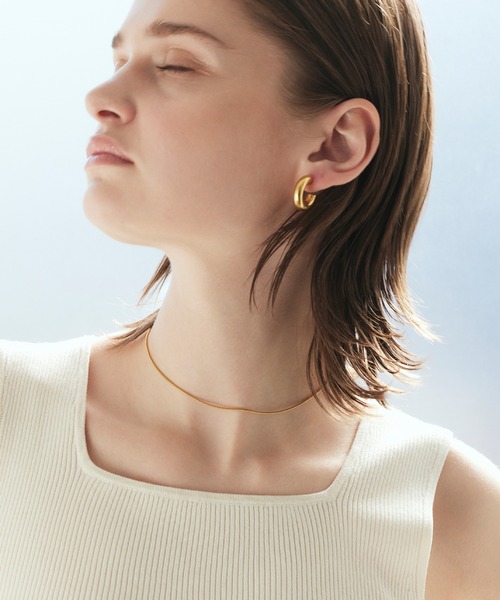 CENE(セネ)の「【CENE】セネ/ボリュームシィクフープピアス(ピアス(両耳用)・レディース・ゴールド/シルバー・FREE)」の22枚目の写真