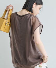 Shelly island | ソフトオーガンジーレイヤードプルオーバー(Tシャツ/カットソー)