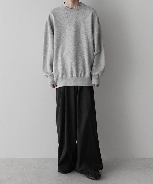 loose wide sleeve heavy sweat / ルーズワイドスリーブヘビー 