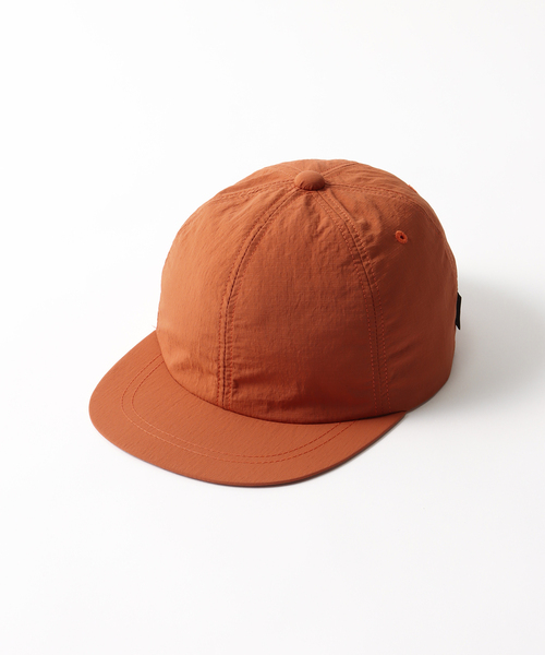 cabaret poval(キャバレーポバール)の「CABARET POVAL / キャバレーポバール Nylon Ripstop 6-Panel(キャップ・メンズ・オレンジ/ホワイト×ホワイト/ブラック・FREE)」の1枚目の写真