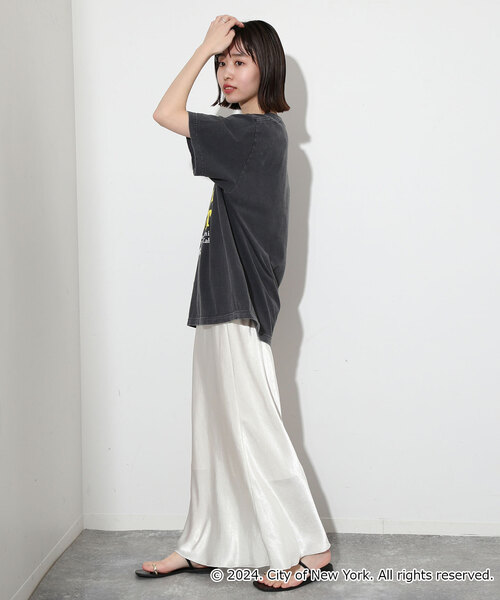 SLOBE IENA（スローブイエナ）の「《追加》 GOOD ROCK SPEED / グッドロックスピード NEWYORK Tシャツ 24NYC016W（Tシャツ/カットソー・レディース・ホワイト/グレー・FREE）」の5枚目の写真