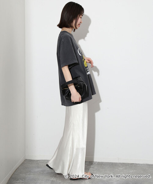 SLOBE IENA（スローブイエナ）の「《追加》 GOOD ROCK SPEED / グッドロックスピード NEWYORK Tシャツ 24NYC016W（Tシャツ/カットソー・レディース・ホワイト/グレー・FREE）」の6枚目の写真