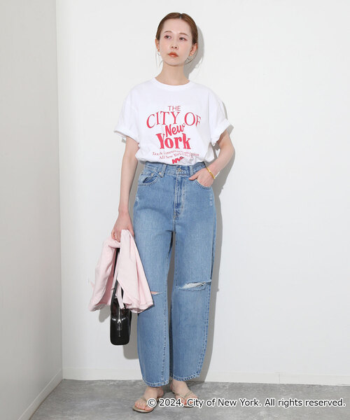 SLOBE IENA（スローブイエナ）の「《追加》 GOOD ROCK SPEED / グッドロックスピード NEWYORK Tシャツ 24NYC016W（Tシャツ/カットソー・レディース・ホワイト/グレー・FREE）」の13枚目の写真