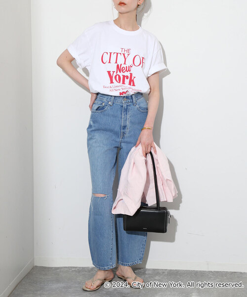 SLOBE IENA（スローブイエナ）の「《追加》 GOOD ROCK SPEED / グッドロックスピード NEWYORK Tシャツ 24NYC016W（Tシャツ/カットソー・レディース・ホワイト/グレー・FREE）」の15枚目の写真