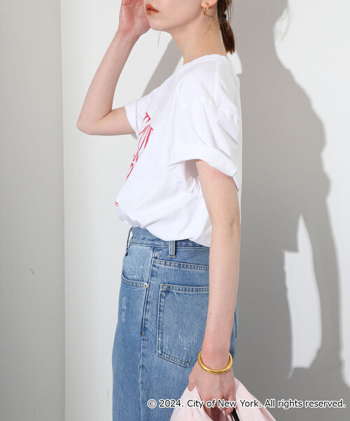 SLOBE IENA（スローブイエナ）の「《追加》 GOOD ROCK SPEED / グッドロックスピード NEWYORK Tシャツ 24NYC016W（Tシャツ/カットソー・レディース・ホワイト/グレー・FREE）」の20枚目の写真