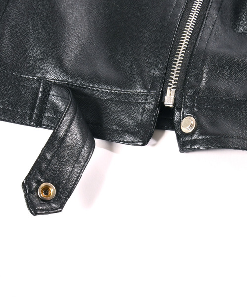 neos（ネオス）の「【neos】ルーズシルエット 合皮 ダブル ライダース ベスト（ベスト・メンズ・ブラック・MEDIUM/X-LARGE/LARGE）」の11枚目の写真
