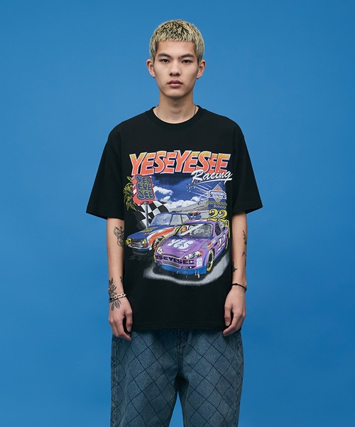 ★YESEYESEE★ Racing Tee White YS250TTSST02WHT e82573e0f875fc4e17449f7423c8ed