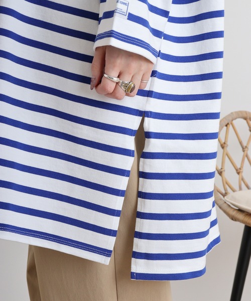 tシャツ MONT KEMMEL COMBED BORDER BASQUE DRESS レディース MONT KEMMEL COMBED BORDER BASQUE DRESS（Tシャツ/カットソー