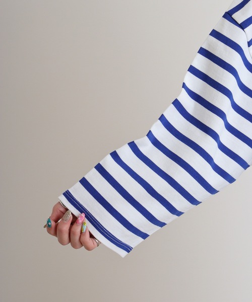 tシャツ MONT KEMMEL COMBED BORDER BASQUE DRESS レディース MONT KEMMEL COMBED BORDER BASQUE DRESS（Tシャツ/カットソー