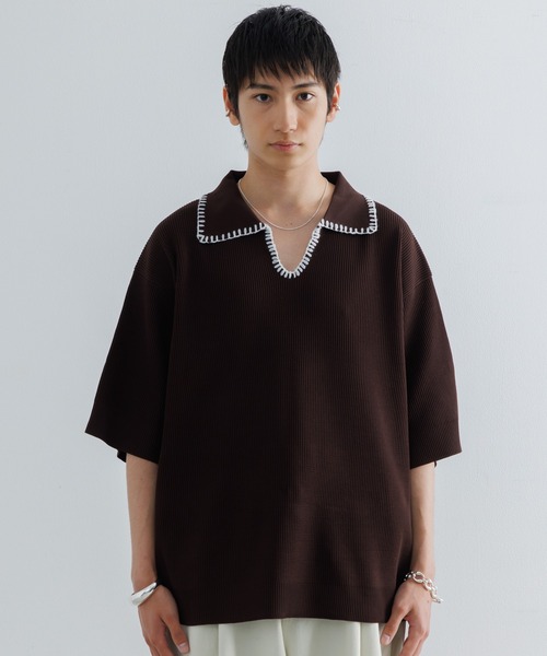 SULLEN KNIT POLO SHIRT ニットポロ 短丈 KNIT POLO SHIRT – SULLEN TOKYO