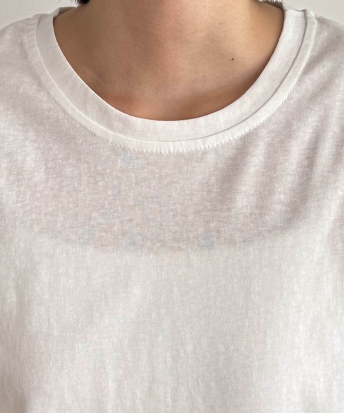 CANAL JEAN（キャナルジーン）の「El mar　コットンブレンドワイドショルダータンクトップ（タンクトップ・レディース・ブラック/ベージュ/アイボリー/グレー・ONE SIZE）」の6枚目の写真