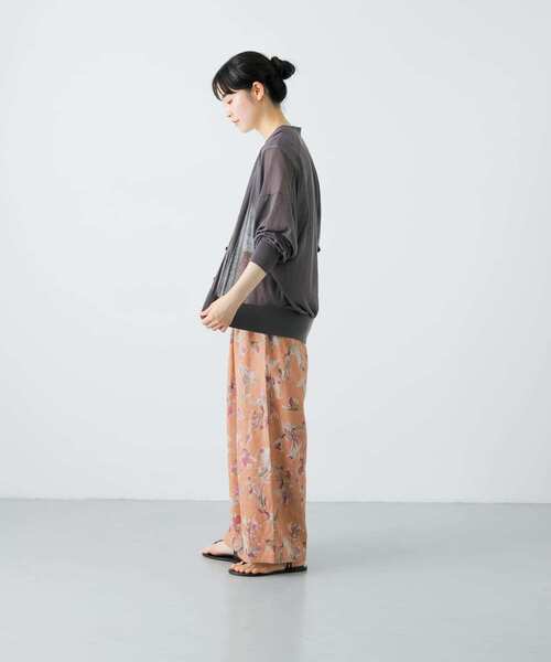 かぐれ（カグレ）の「コットンシルクシアーニットカーディガン（カーディガン/ボレロ・レディース・チャコールグレー/ブルー/ブラック・FREE）」の8枚目の写真