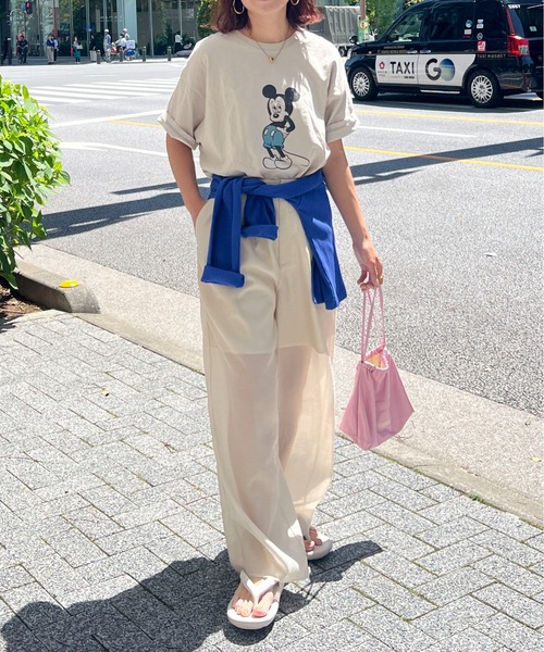 feepur（フェピュール）の「オーガンジーシアーワイドパンツ（その他パンツ・レディース・アイボリー/ブラック・SMALL/MEDIUM）」の10枚目の写真