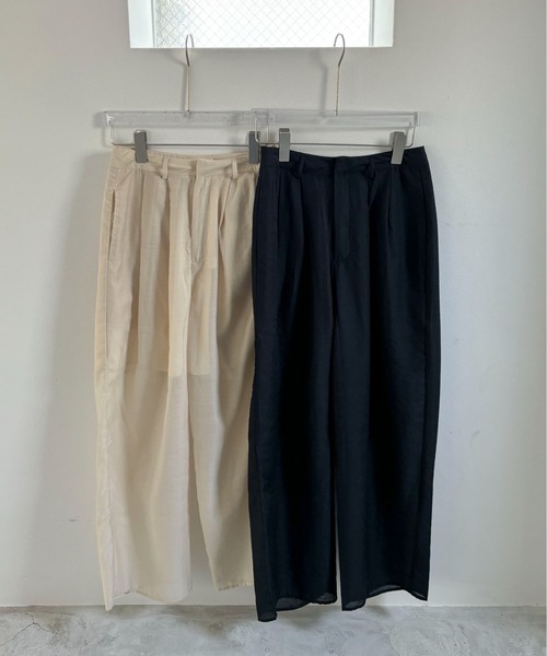 feepur（フェピュール）の「オーガンジーシアーワイドパンツ（その他パンツ・レディース・アイボリー/ブラック・SMALL/MEDIUM）」の20枚目の写真