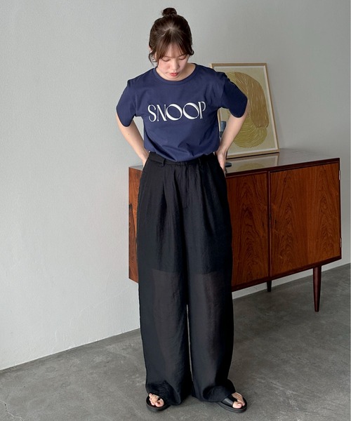 feepur（フェピュール）の「オーガンジーシアーワイドパンツ（その他パンツ・レディース・アイボリー/ブラック・SMALL/MEDIUM）」の17枚目の写真