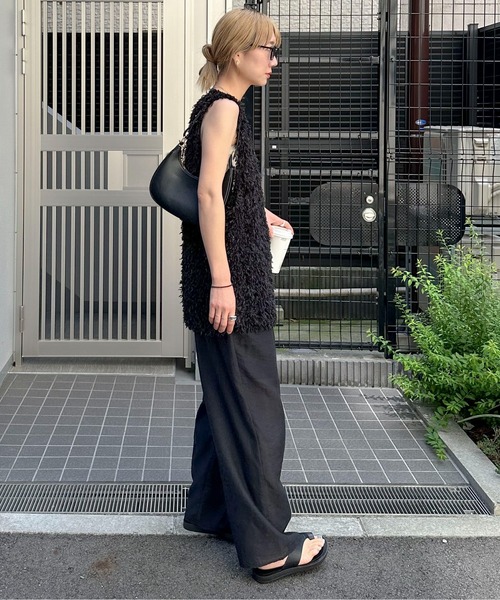 feepur（フェピュール）の「オーガンジーシアーワイドパンツ（その他パンツ・レディース・アイボリー/ブラック・SMALL/MEDIUM）」の12枚目の写真