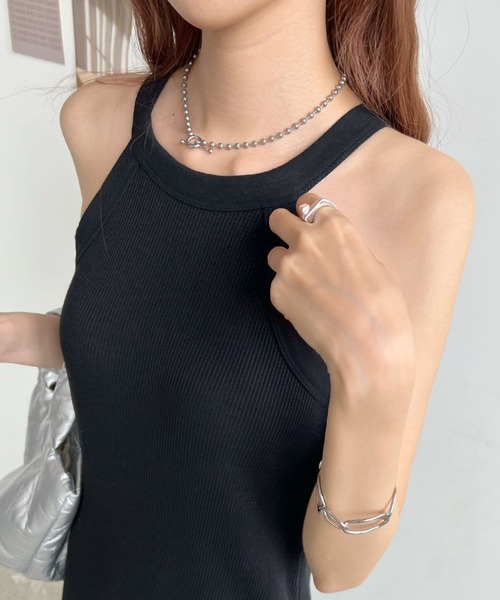 ABYS（アビス）の「カップ付きアメスリワンピース（ワンピース・レディース・ブラック/チャコールグレー/杢グレー・FREE）」の5枚目の写真