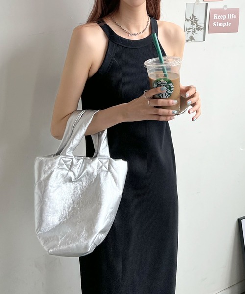 ABYS（アビス）の「カップ付きアメスリワンピース（ワンピース・レディース・ブラック/チャコールグレー/杢グレー・FREE）」の7枚目の写真