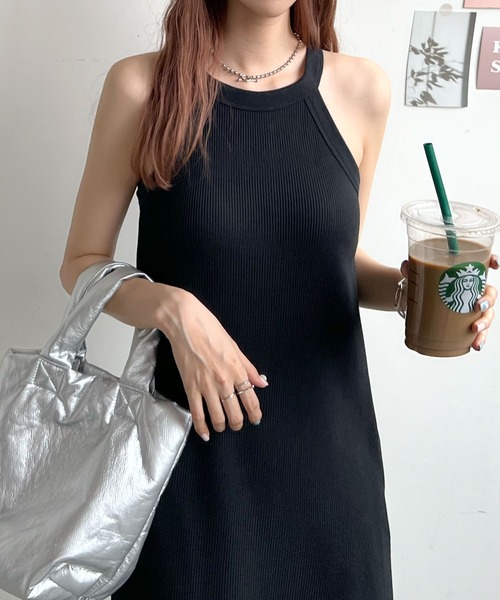 ABYS（アビス）の「カップ付きアメスリワンピース（ワンピース・レディース・ブラック/チャコールグレー/杢グレー・FREE）」の10枚目の写真