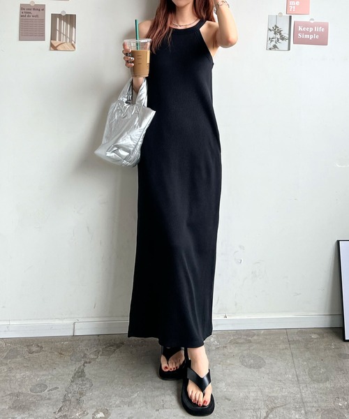 ABYS（アビス）の「カップ付きアメスリワンピース（ワンピース・レディース・ブラック/チャコールグレー/杢グレー・FREE）」の11枚目の写真