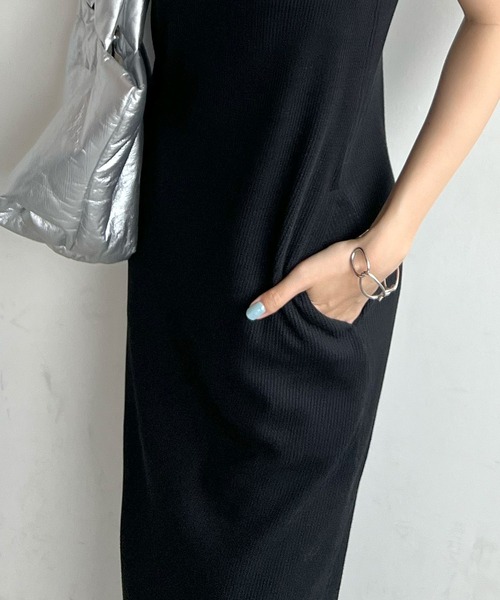 ABYS（アビス）の「カップ付きアメスリワンピース（ワンピース・レディース・ブラック/チャコールグレー/杢グレー・FREE）」の13枚目の写真