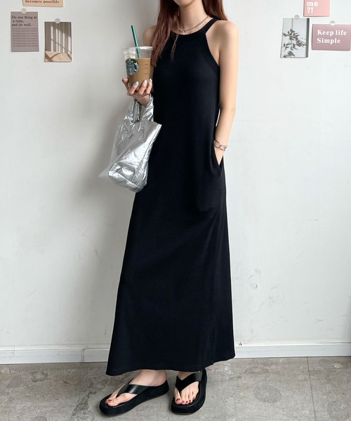 ABYS（アビス）の「カップ付きアメスリワンピース（ワンピース・レディース・ブラック/チャコールグレー/杢グレー・FREE）」の15枚目の写真