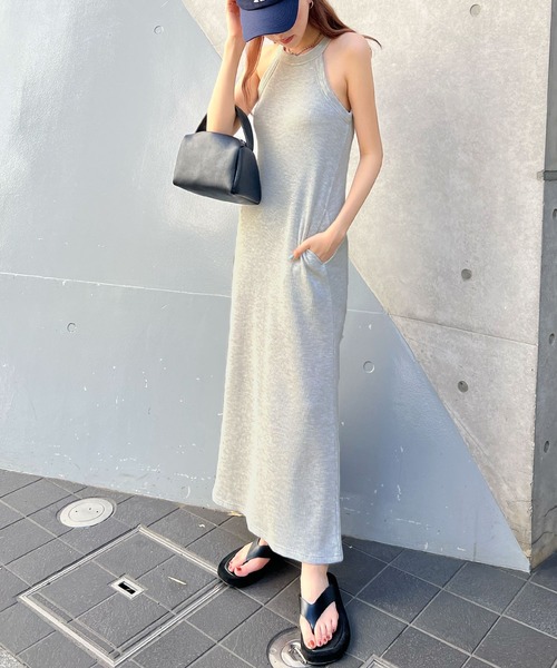 ABYS（アビス）の「カップ付きアメスリワンピース（ワンピース・レディース・ブラック/チャコールグレー/杢グレー・FREE）」の21枚目の写真