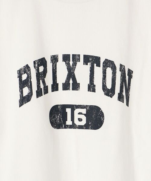 le.coeur blanc(ルクールブラン)の「BRIXTONロゴTシャツ(Tシャツ/カットソー・レディース・ベージュ/オフホワイト/ダークグレー・38)」の6枚目の写真