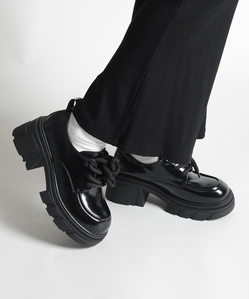 shoes365(シューズスリーシックスファイヴ)の「【shoes365】厚底ドレスシューズ(ドレスシューズ・レディース・ブラウン/ブラック・22.5cm/23.0cm/23.5cm/24.0cm/24.5cm/25.0cm)」の2枚目の写真