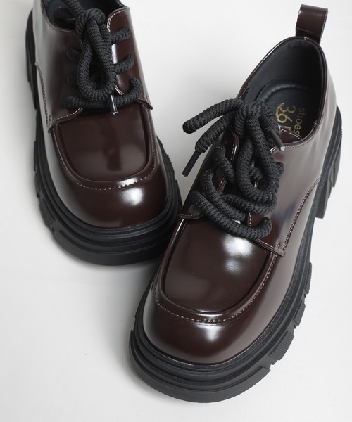 shoes365(シューズスリーシックスファイヴ)の「【shoes365】厚底ドレスシューズ(ドレスシューズ・レディース・ブラウン/ブラック・22.5cm/23.0cm/23.5cm/24.0cm/24.5cm/25.0cm)」の5枚目の写真