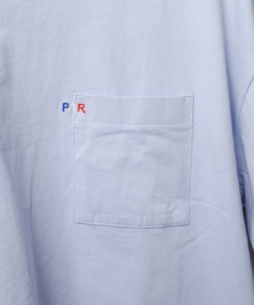 B.I.D.(ビーアイディー)の「《刺繍ショートスリーブ ポケットTシャツ(Tシャツ/カットソー・レディース・ホワイト系1/ホワイト系2/ブラック系1/ブラック系2/ブルー系/ベージュ・LARGE/MEDIUM)」の9枚目の写真
