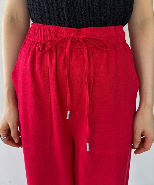 feepur by saya（フェピュールバイサヤ）の「【XSサイズあり】ベイカーリネンイージーパンツ（その他パンツ・レディース・グレー/レッド/ピンク・MEDIUM/X-SMALL）」の20枚目の写真