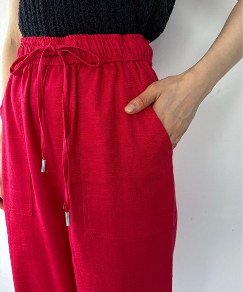 feepur by saya（フェピュールバイサヤ）の「【XSサイズあり】ベイカーリネンイージーパンツ（その他パンツ・レディース・グレー/レッド/ピンク・MEDIUM/X-SMALL）」の21枚目の写真