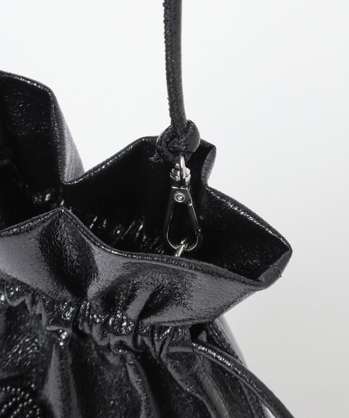 HARE（ハレ）の「リボンキンチャクミニバッグ(HARE)（ショルダーバッグ・レディース・シルバー/ブラック・FREE）」の13枚目の写真