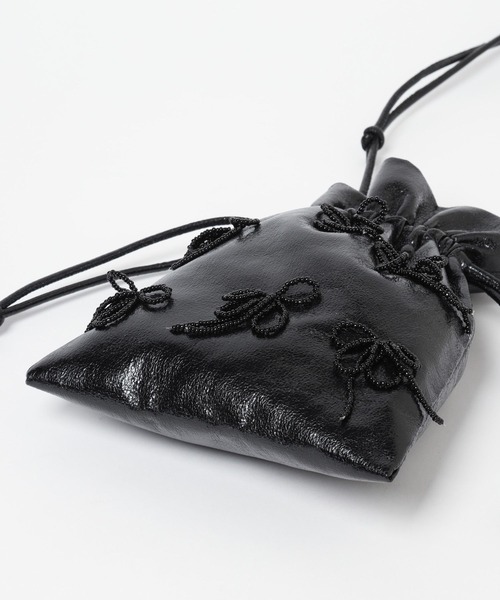 HARE（ハレ）の「リボンキンチャクミニバッグ(HARE)（ショルダーバッグ・レディース・シルバー/ブラック・FREE）」の16枚目の写真