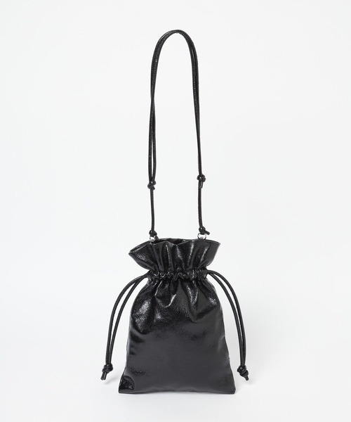 HARE（ハレ）の「リボンキンチャクミニバッグ(HARE)（ショルダーバッグ・レディース・シルバー/ブラック・FREE）」の7枚目の写真